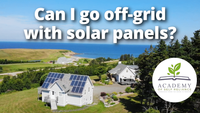 Can I go off-grid with solar panels?